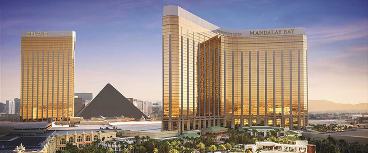 Mandalay-bay-hotel-in-las-vegas-nevada-drone-shot-showing-exterior-of-building-where-polymerfilms-will-attend-event-to-unveil-halogen-free-kelvinite-frpp